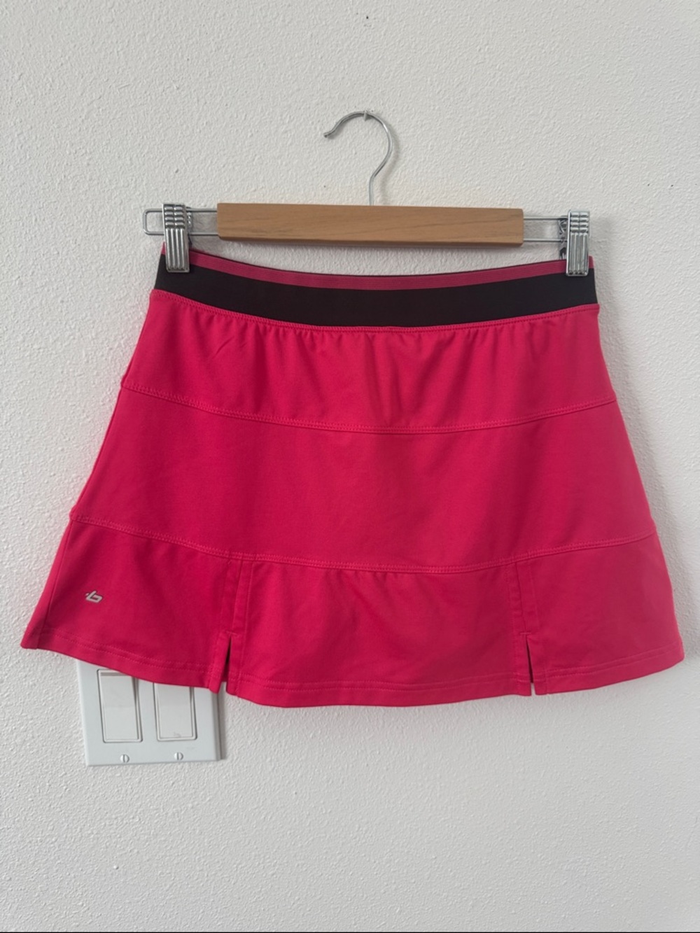 Bollé Athletic Pink Skort with Black Waistband